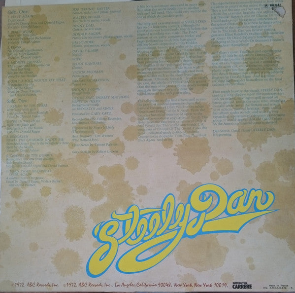 Steely Dan : Can't Buy A Thrill (LP, Album, RE, Gat)