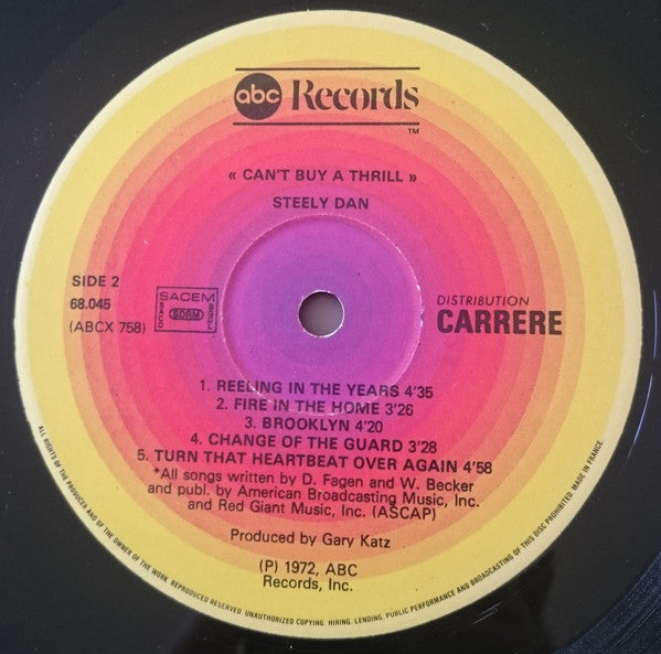 Steely Dan : Can't Buy A Thrill (LP, Album, RE, Gat)