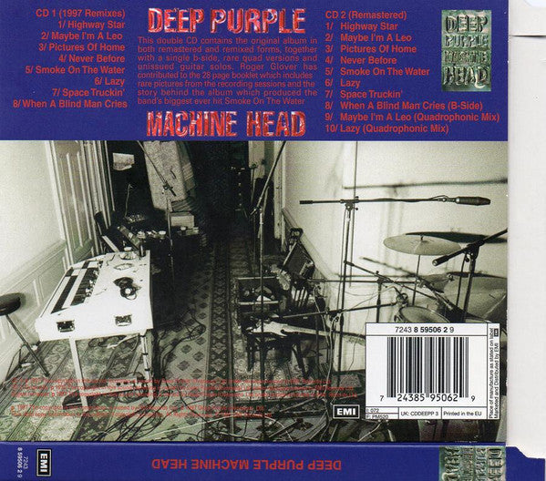 Deep Purple : Machine Head (CD, Album, RE + CD, Album, RE, RM + 25t)