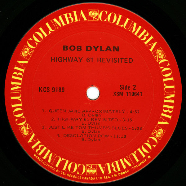 Bob Dylan : Highway 61 Revisited (LP, Album, RE)