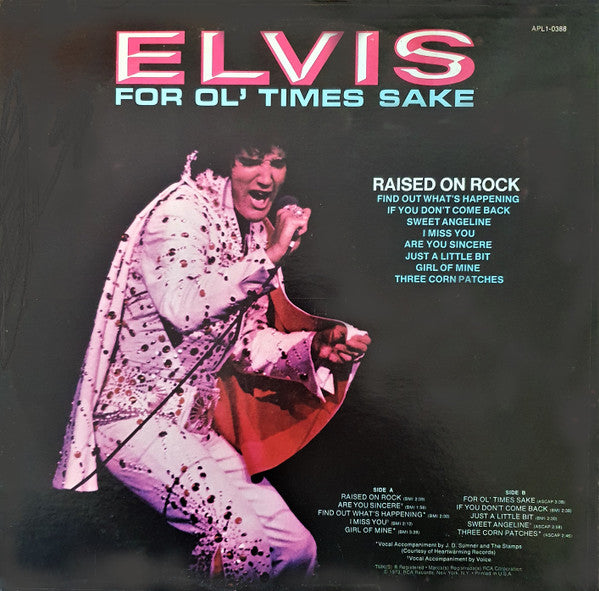 Elvis* : Raised On Rock / For Ol' Times Sake (LP, Album, Hol)