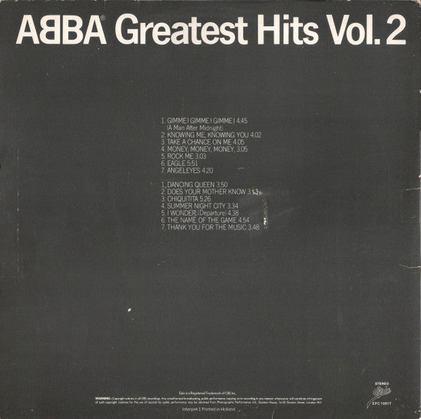 ABBA : Greatest Hits Vol. 2 (LP, Comp, Net)