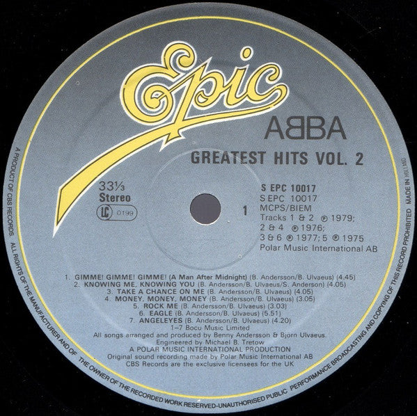 ABBA : Greatest Hits Vol. 2 (LP, Comp, Net)