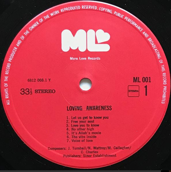 Loving Awareness : Loving Awareness (LP, Album, Promo)