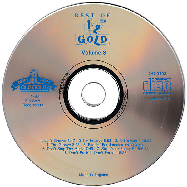 Various : Best Of 12 Inch Gold (Volume 3) (CD, Comp, Nim)
