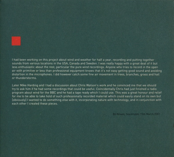 Hazard : Wind (CD, Album)