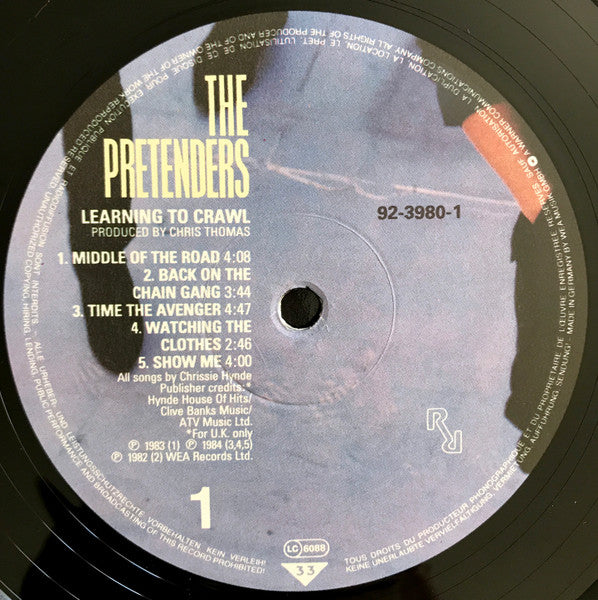 The Pretenders : Learning To Crawl (LP, Album)