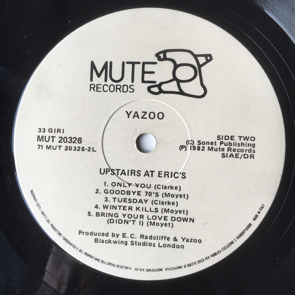 Yazoo : Upstairs At Eric's (LP, Album)