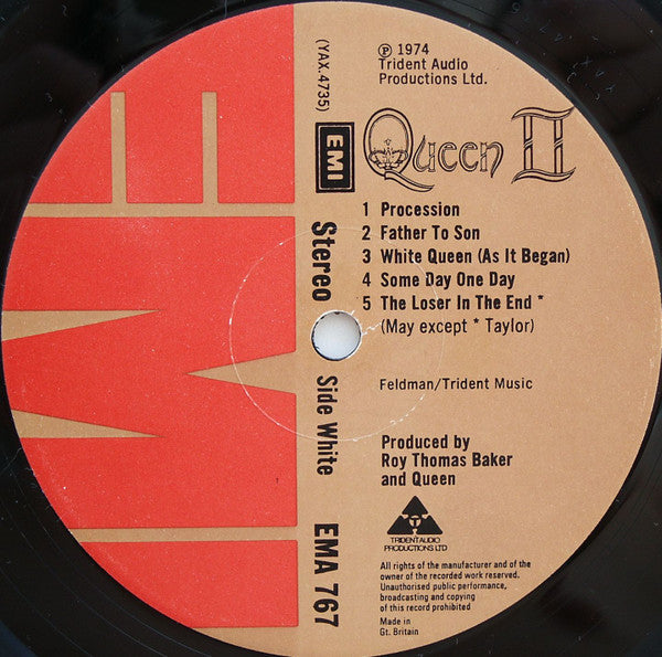 Queen : Queen II (LP, Album, Gat)