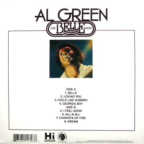 Al Green : The Belle Album (LP, Album, Ltd, RE, Pin)