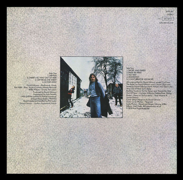 David Gilmour : David Gilmour (LP, Album, Gat)