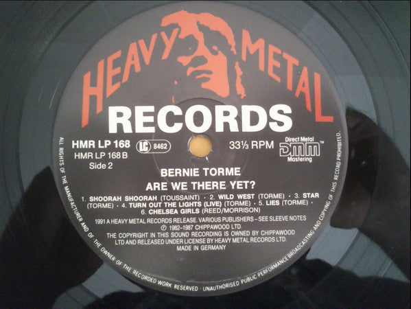 Bernie Tormé : Are We There Yet? (LP, Album)
