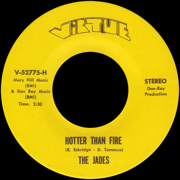 The Jades (21) : Hotter Than Fire / Snatch N' Grab (7", Single, RE)