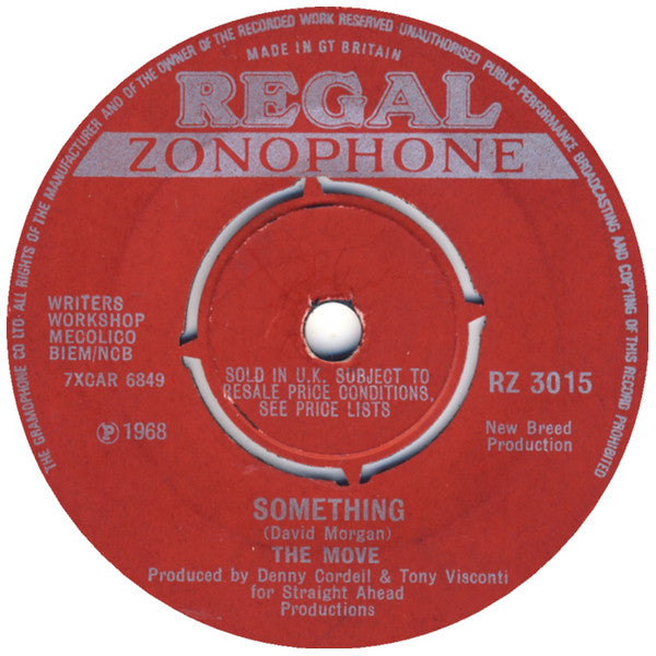 The Move : Blackberry Way (7", Single, Pus)