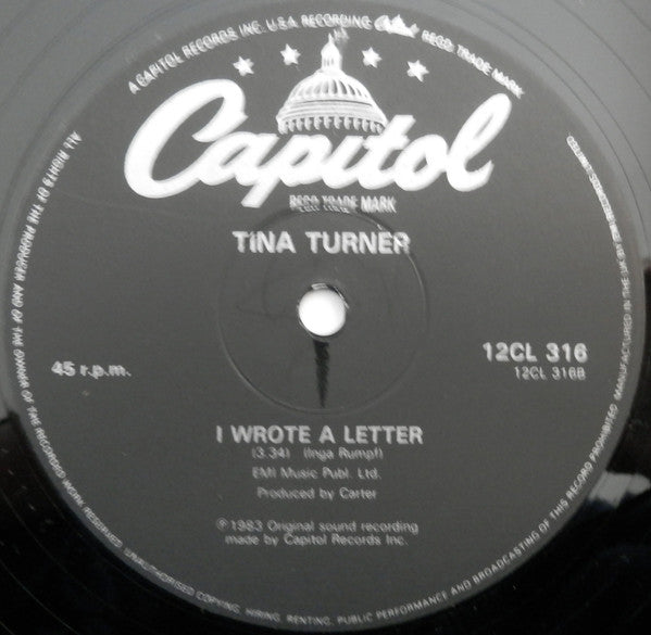 Tina Turner : Let's Stay Together (12", Single, Pic)