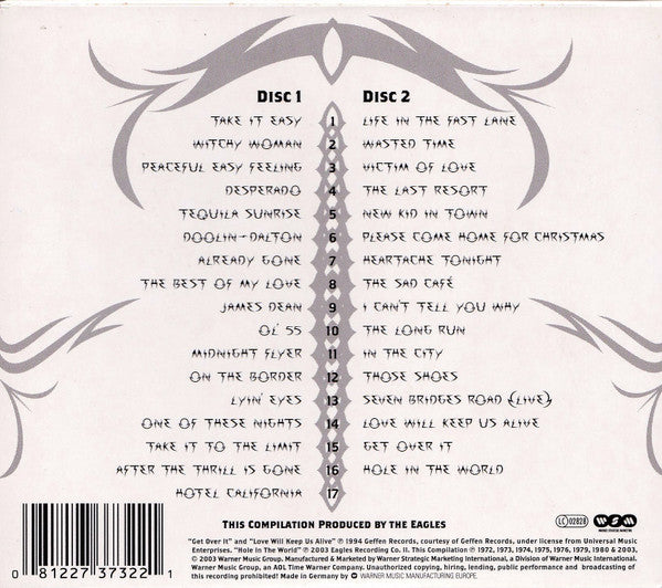 Eagles : The Complete Greatest Hits (2xCD, Comp + DVD-V, Ltd, Multichannel)
