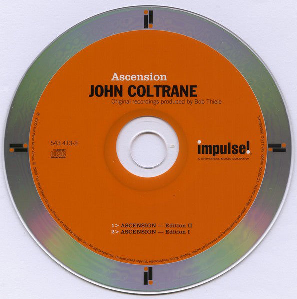 John Coltrane : Ascension (CD, Album, Comp, RE, Dig)