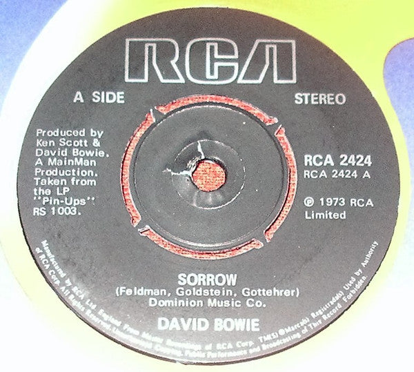 David Bowie : Sorrow (7", Single, Bla)