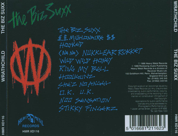 Wrathchild : The Biz Suxx (But We Don't Care) (CD, Album, RE, O-c)