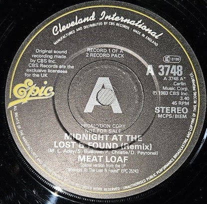 Meat Loaf : Midnight At The Lost And Found (2x7", Single, Promo)