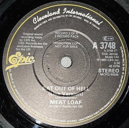 Meat Loaf : Midnight At The Lost And Found (2x7", Single, Promo)
