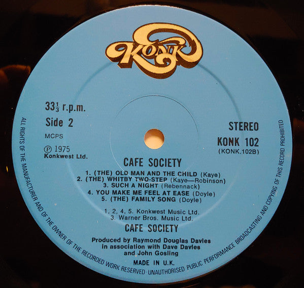 Cafe Society (4) : Cafe Society (LP)
