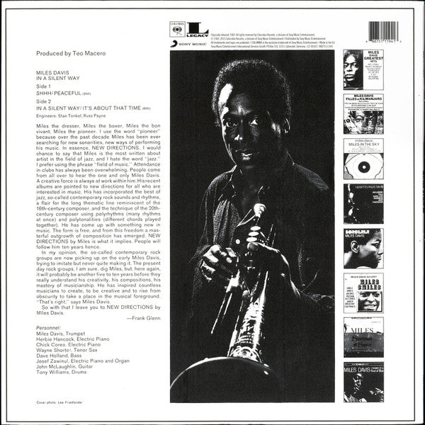 Miles Davis : In A Silent Way (LP, Album, RE, RP, 180)