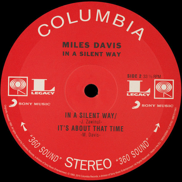 Miles Davis : In A Silent Way (LP, Album, RE, RP, 180)