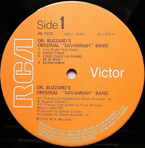 Dr. Buzzard's Original Savannah Band : Dr. Buzzard's Original Savannah Band (LP, Album)