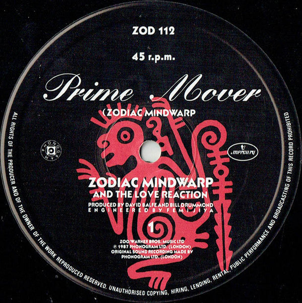 Zodiac Mindwarp & The Love Reaction* : Prime Mover (12", Single)