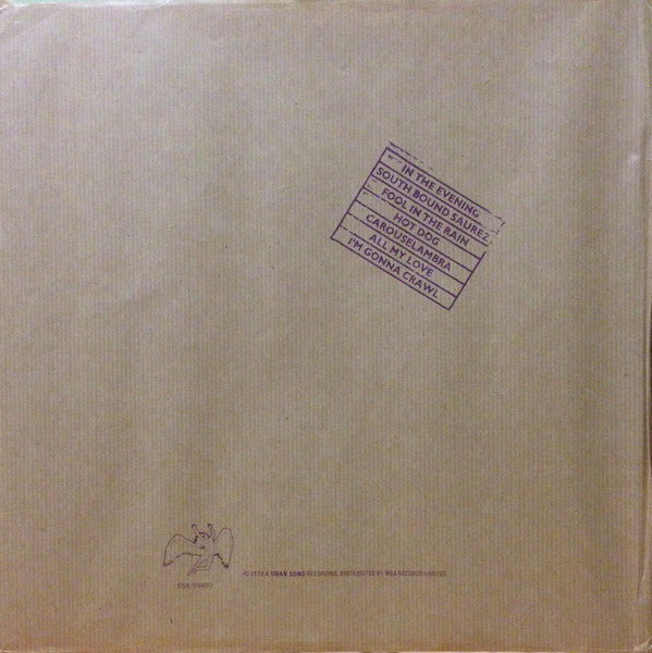Led Zeppelin : In Through The Out Door (LP, Album, RP, "B")