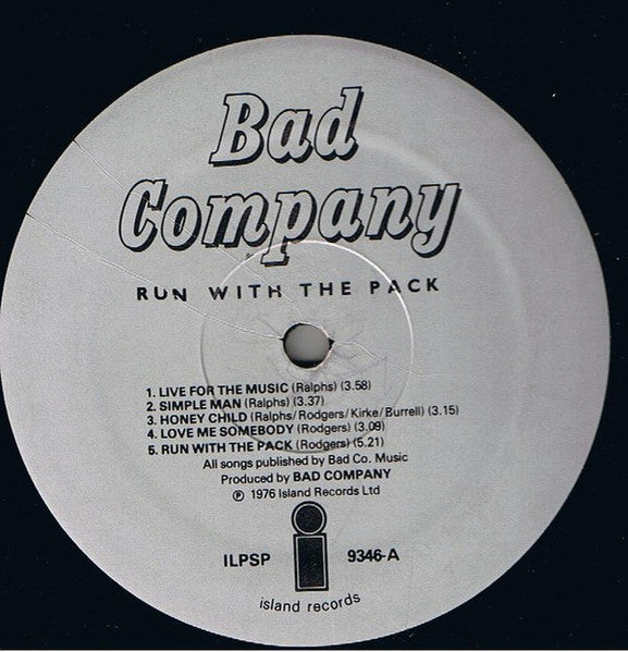 Bad Company (3) : Run With The Pack (LP, Album, Gat)