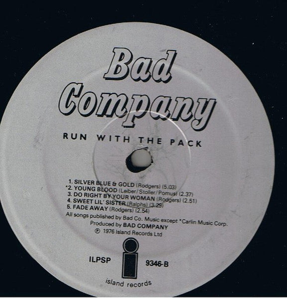 Bad Company (3) : Run With The Pack (LP, Album, Gat)