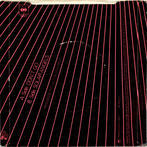 Judas Priest : Don't Go (7", Single, Pap)