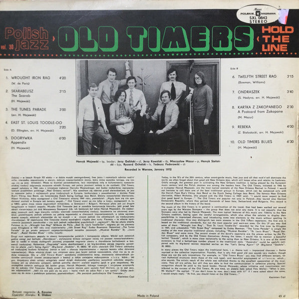 Old Timers : Hold The Line (LP, Album)