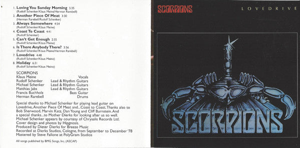 Scorpions : Lovedrive (CD, Album, RE, PMD)