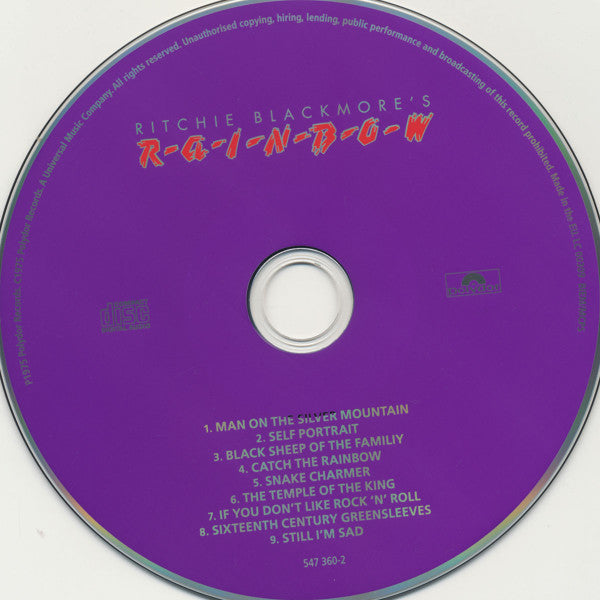 Rainbow : Ritchie Blackmore's Rainbow  (CD, Album, RE, RM)