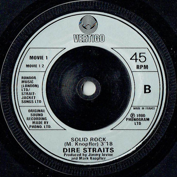 Dire Straits : Romeo And Juliet (7", Single, Sil)