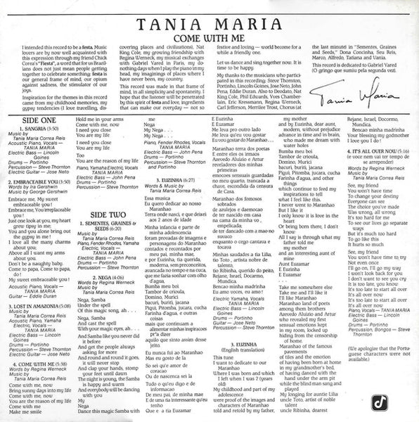Tania Maria : Come With Me (LP, Album)