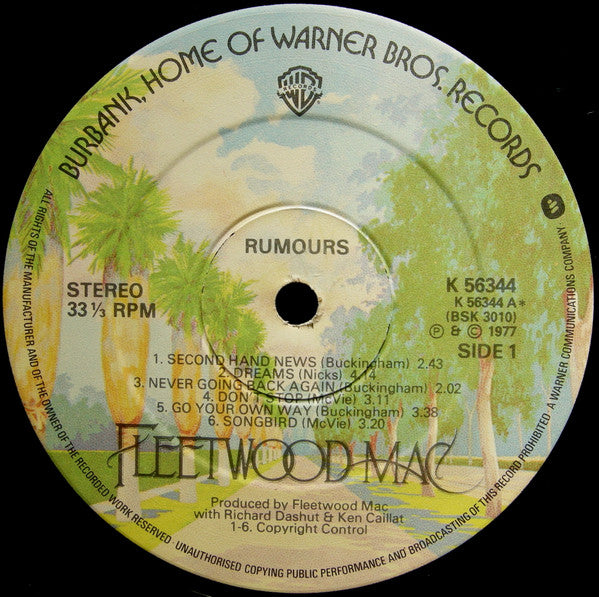 Fleetwood Mac : Rumours (LP, Album, Tex)
