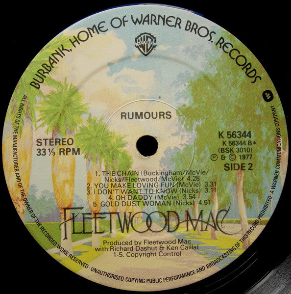 Fleetwood Mac : Rumours (LP, Album, Tex)