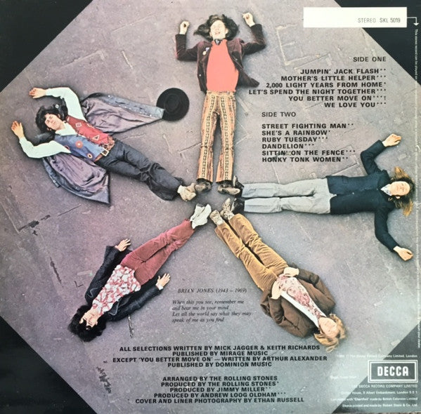 The Rolling Stones : Through The Past, Darkly (Big Hits Vol. 2) (LP, Comp, RE, Squ)