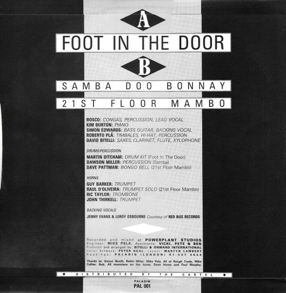 Onward International : Foot In The Door (12")
