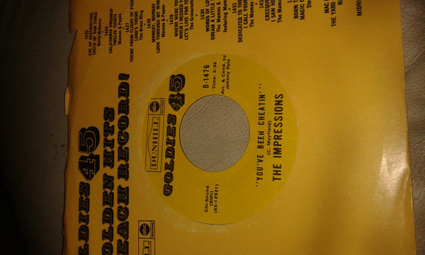 The Impressions : You've Been Cheatin' (7", RE)