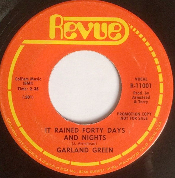 Garland Green : Girl I Love You  (7", Single, Promo)