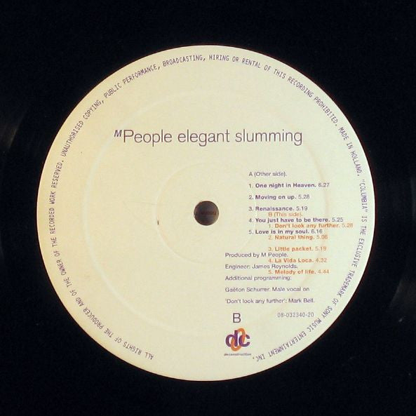M People : Elegant Slumming (LP, Album)