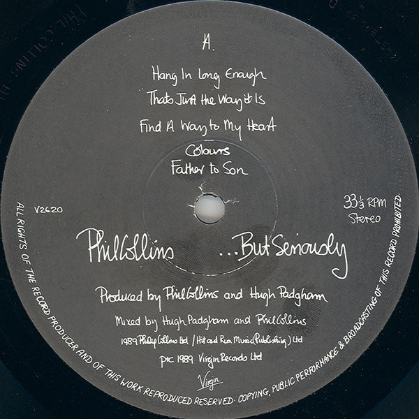 Phil Collins : ...But Seriously (LP, Album)
