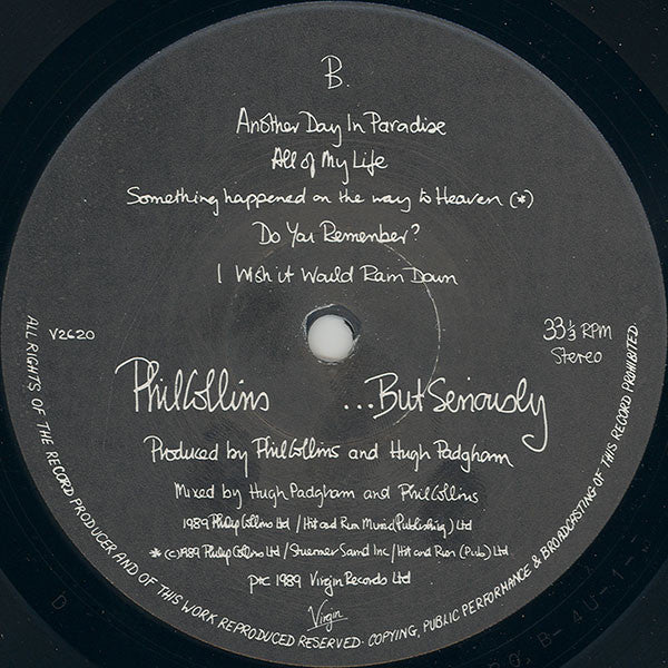 Phil Collins : ...But Seriously (LP, Album)