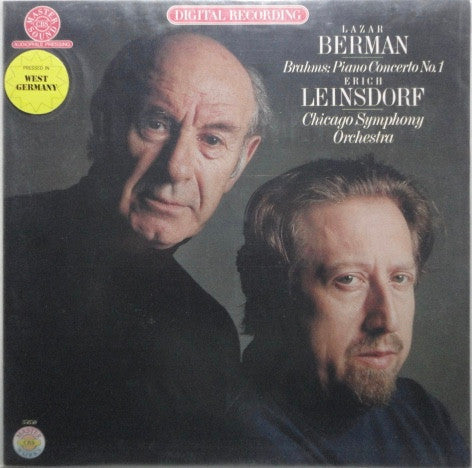 Lazar Berman, Erich Leinsdorf, Chicago Symphony Orchestra, Johannes Brahms : Piano Concerto No. 1 (LP, Album)