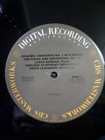 Lazar Berman, Erich Leinsdorf, Chicago Symphony Orchestra, Johannes Brahms : Piano Concerto No. 1 (LP, Album)